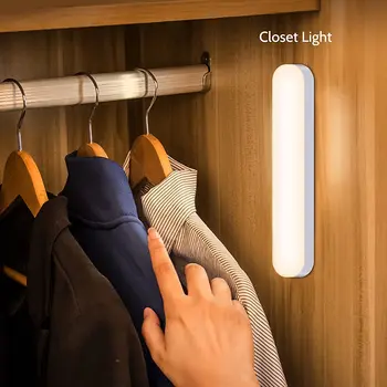 Dolap lambası Hareket Sensörü ile gece ışıkları USB Şarj edilebilir Manyetik Gece Lambası dolap Mutfak Dolap Dolap Lambaları